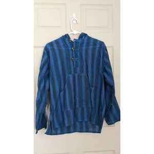 100% Cotton Long Sleeve Hooded Shirt from Nepal